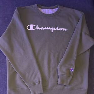 Green champion sweater